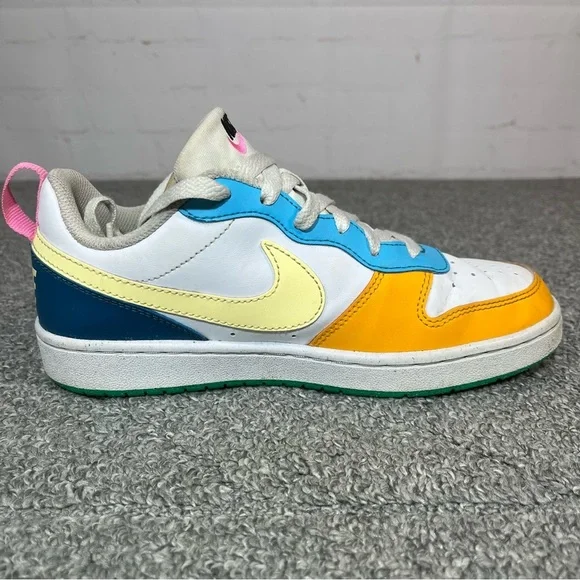 Nike Dunk Low GS Multi Color White Orange Green Sneakers Size 5Y FQ8373-902 - Picture 3 of 12